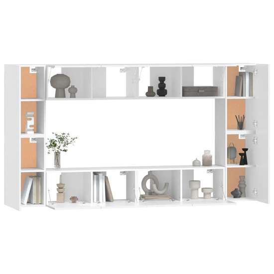 Dunixi Wooden Living Room Furniture Set In White
