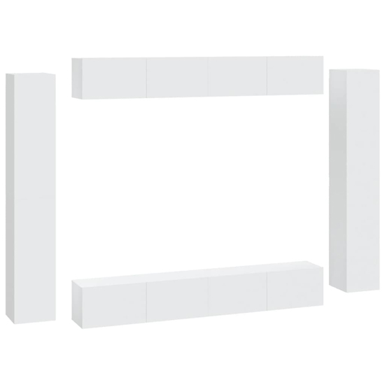 Dunlap Wooden Living Room Furniture Set In White