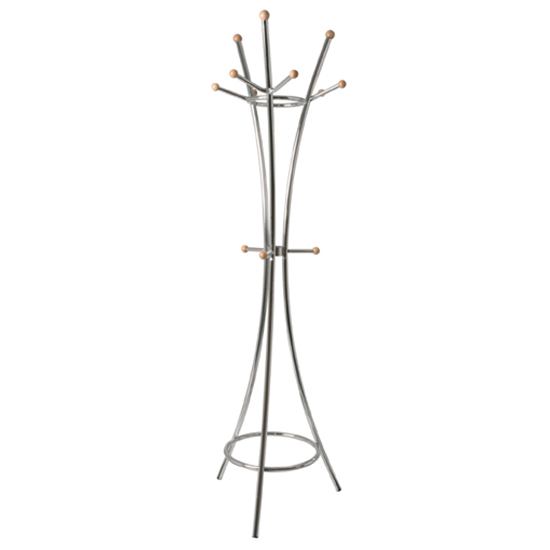Dunn Metal Coat Stand In Chrome