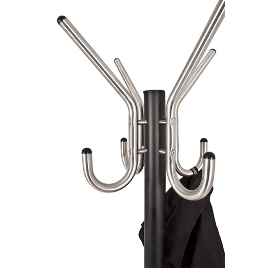 Dunn Metal Coat Stand With Umbrella Stand In Matt Black
