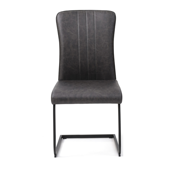 Photo of Duplex pu dining chair in antique grey