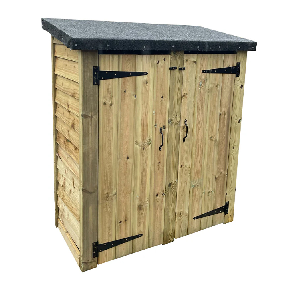 Durango Wooden Garden Double Tool Shed In Natural
