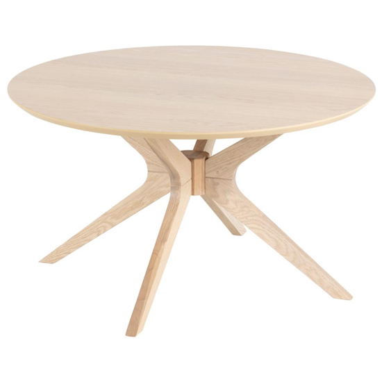 Product photograph of Durant Round Wooden Coffee Table In Oak from Furniture in Fashion