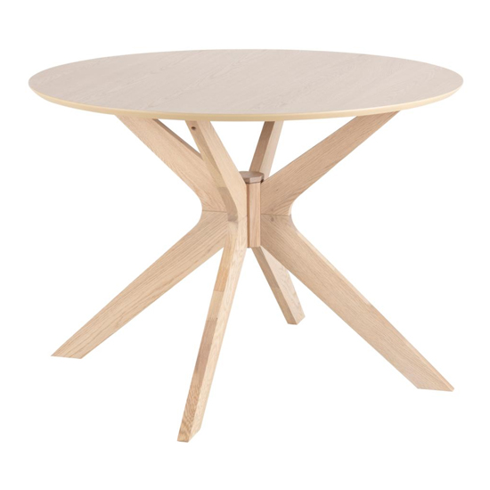 Durant Round Wooden Dining Table In Oak_1