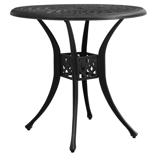 Durham Cast Aluminium 3 Piece Bistro Set In Black