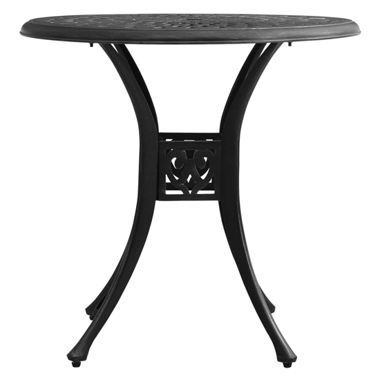Durham Cast Aluminium 3 Piece Bistro Set In Black