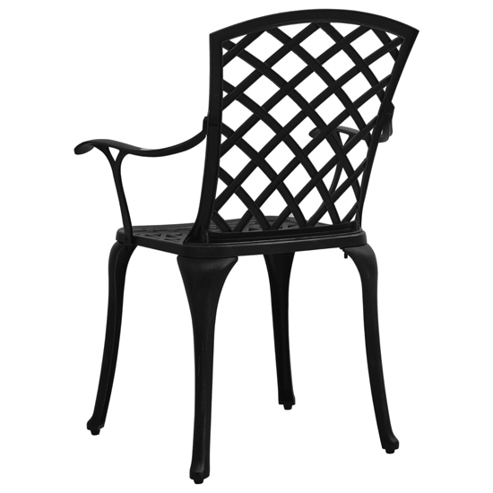 Durham Cast Aluminium 3 Piece Bistro Set In Black