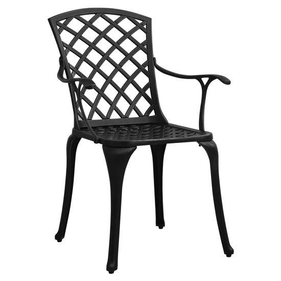 Durham Cast Aluminium 5 Piece Bistro Set In Black