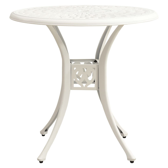 Durham Cast Aluminium 5 Piece Bistro Set In White