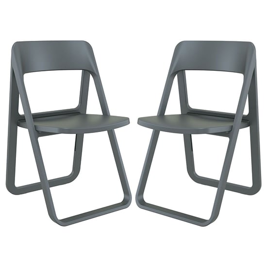 Durham Dark Grey Polypropylene Dining Chairs In Pair_1