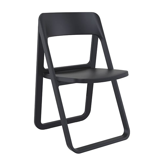 Durham Polypropylene Dining Chair In Black