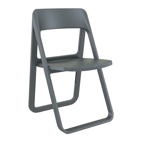 Durham Polypropylene Dining Chair In Dark Grey_1