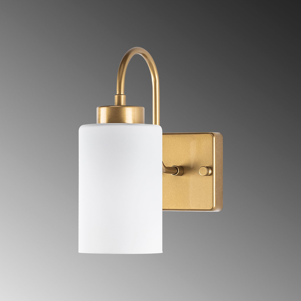 Duzsuz Metal Wall Light in White and Gold