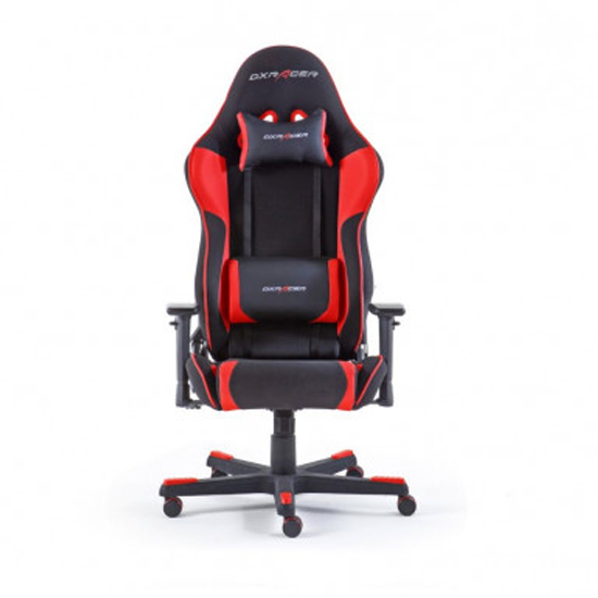 DxRacer Faux Leather Gaming Chair In Black And Red