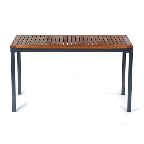 Dylan Wooden Rectangular Dining Table In Brown