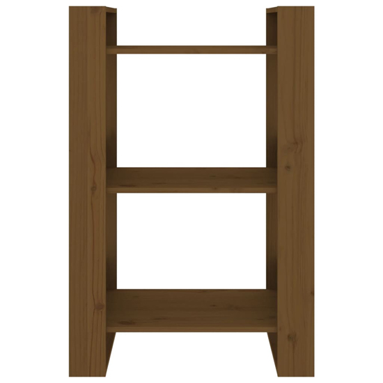 Dylon Pine Wood Bookcase And Room Divider In Honey Brown_4
