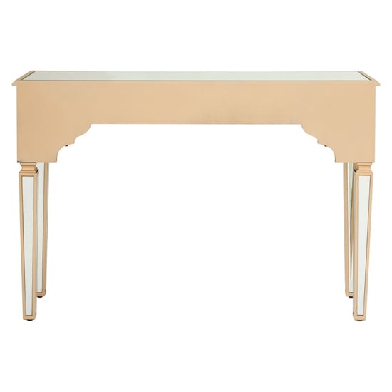 Dziban Mirrored Glass Console Table With 1 Drawer In Gold_5