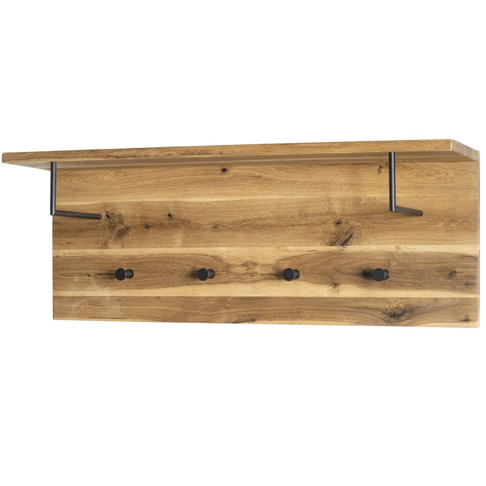 Eagle Wooden Coat Rack With 4 Hooks In Oiled Oak