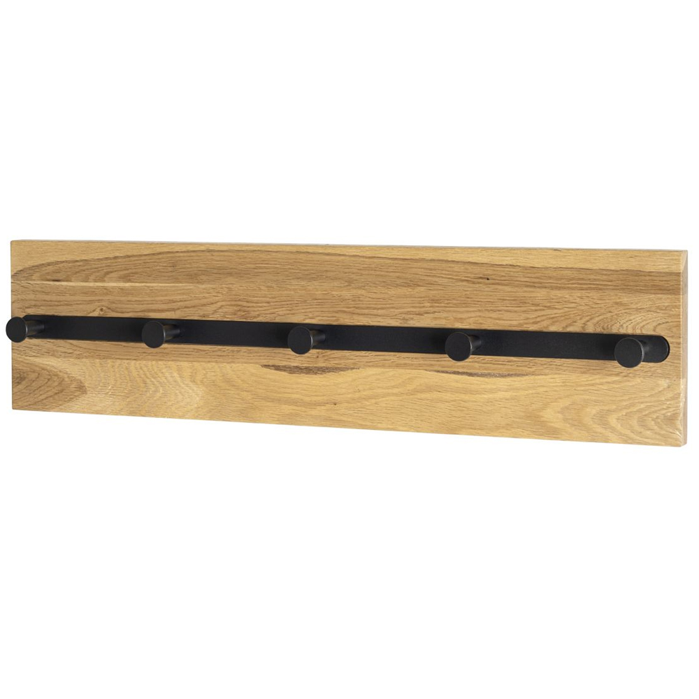 Eagle Wooden Coat Rack With 5 Hooks In Oiled Oak