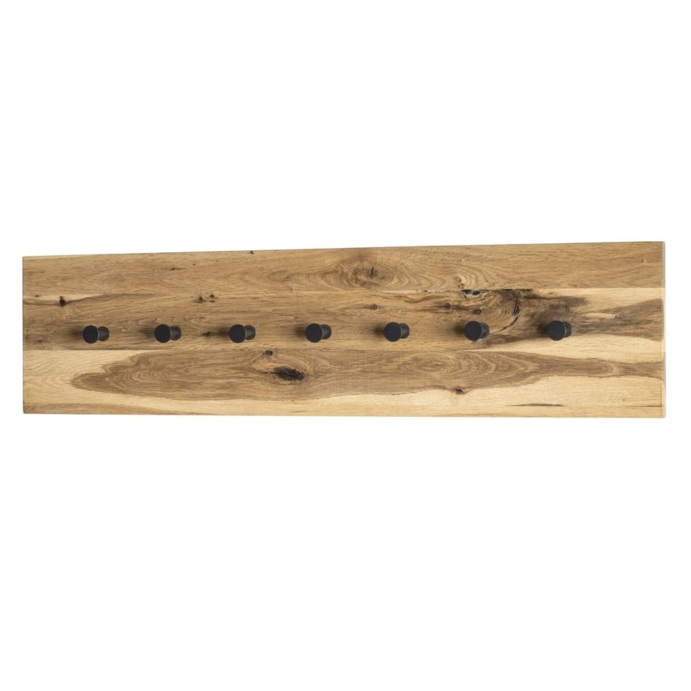 Eagle Wooden Coat Rack With 7 Hooks In Oiled Oak
