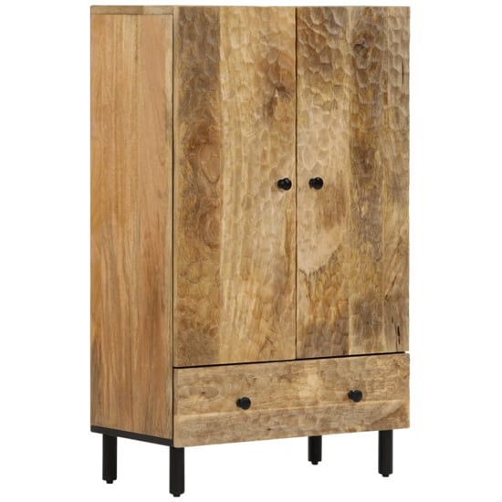 Product photograph of Ealing Mango Wood Highboard With 2 Doors In Natural from Furniture in Fashion