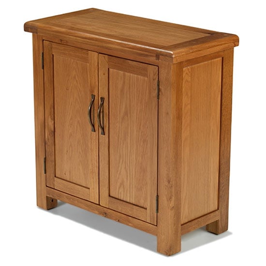 Earls Wooden Large Storage Cupboard In Chunky Solid Oak