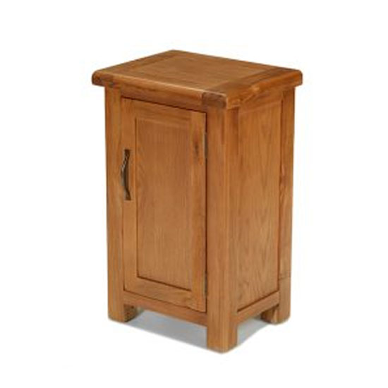 Earls wooden small storage cupboard in chunky solid oak £259.95 go