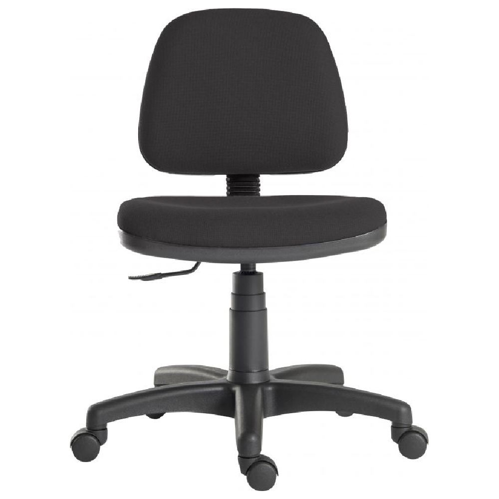 Earlville Fabric Home And Office Chair With No Arm In Black