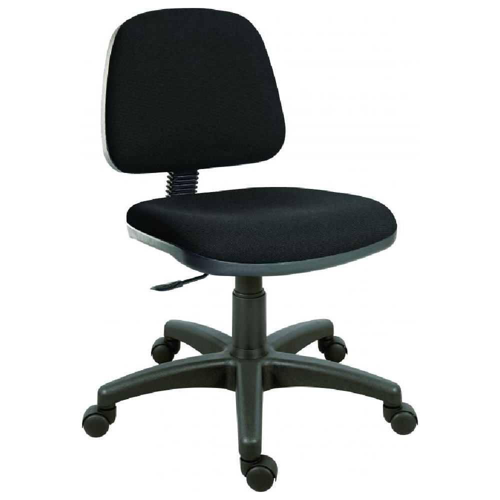 Read more about Earlville fabric home and office chair with no arm in black