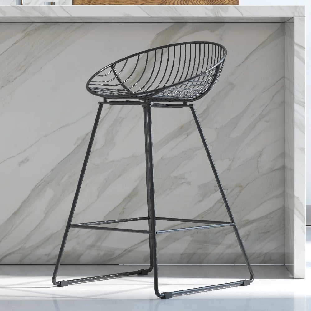 Read more about Eastlake metal bar chair in black