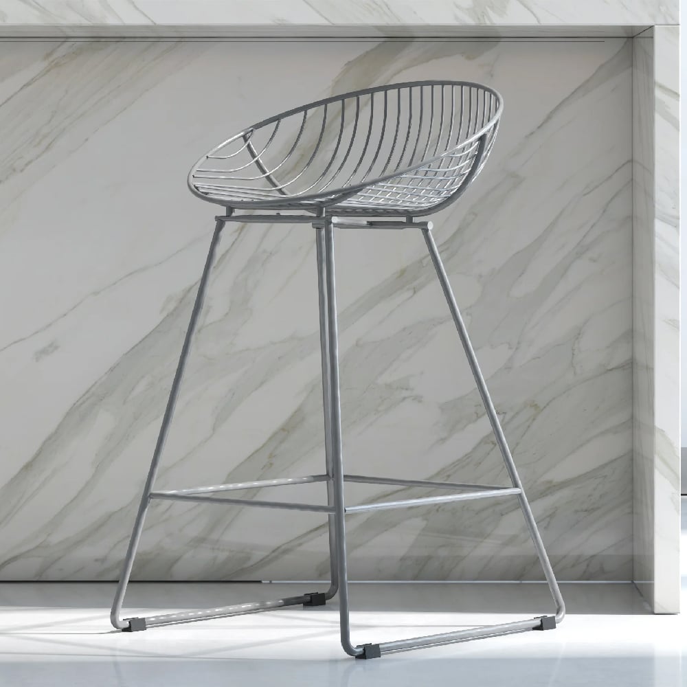 Read more about Eastlake metal bar chair in grey