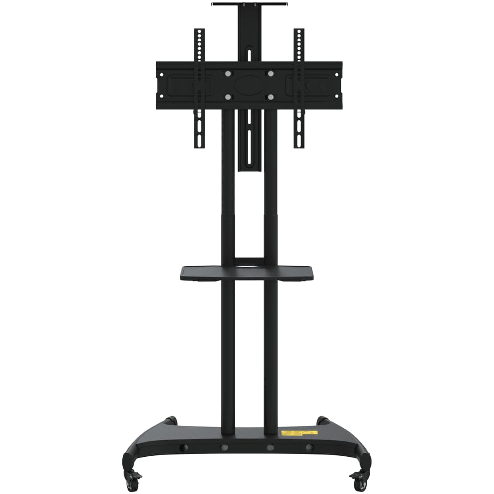 Easton Large Steel TV Wall Mount Bracket With Wheels In Black