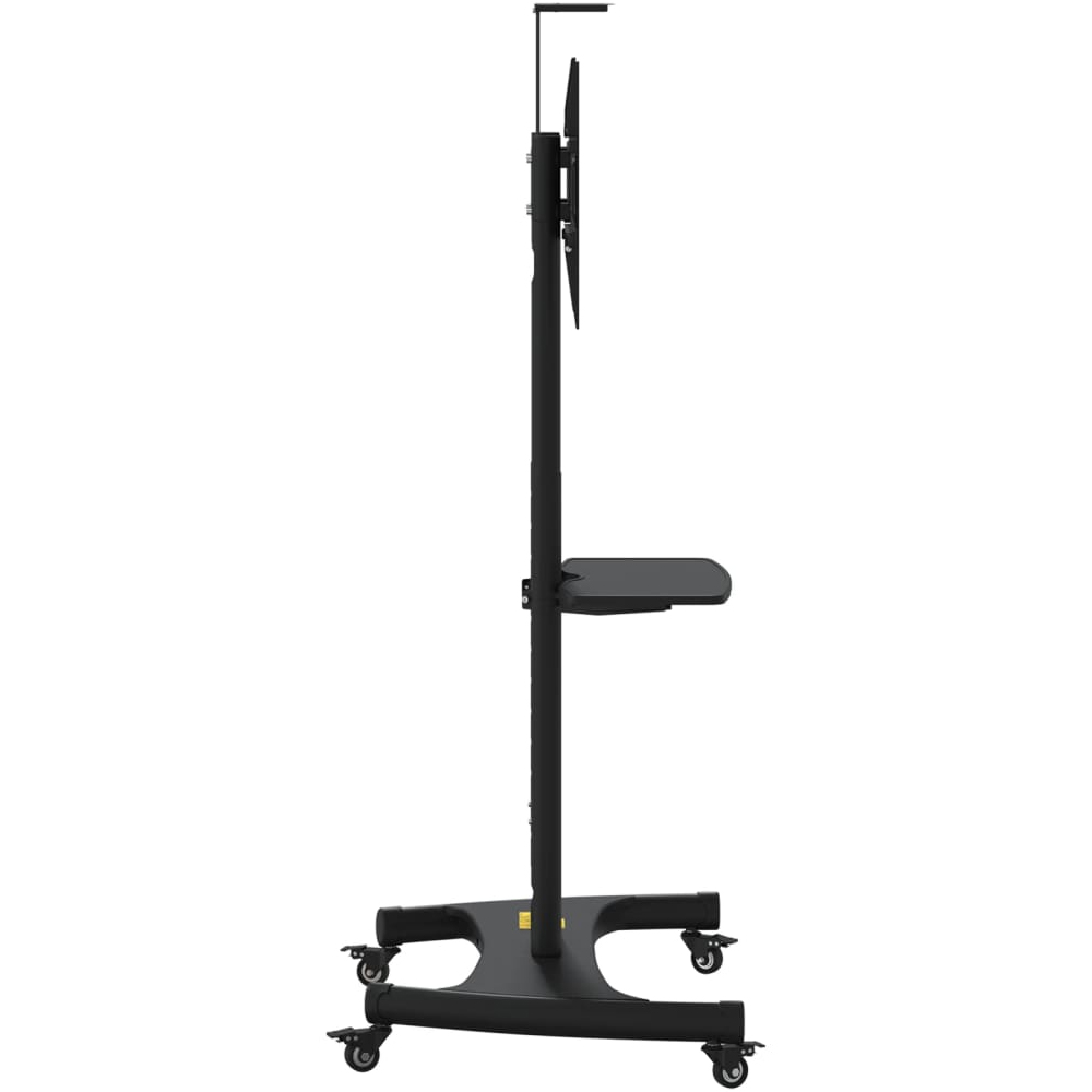 Easton Large Steel TV Wall Mount Bracket With Wheels In Black
