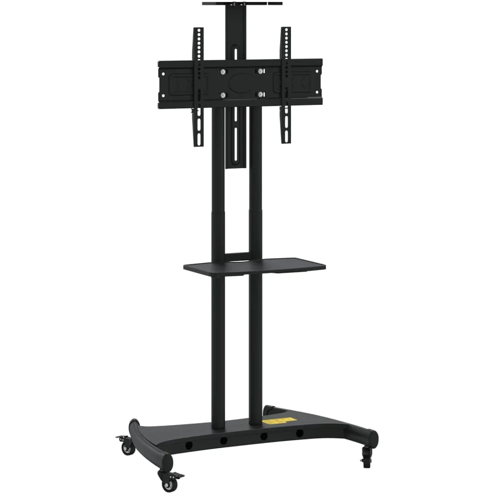 Easton Large Steel TV Wall Mount Bracket With Wheels In Black