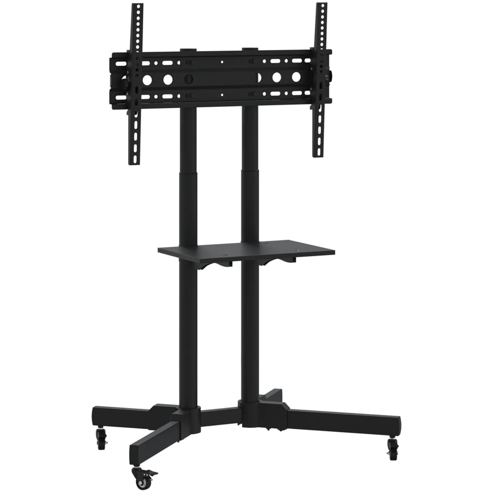 Easton Small Steel TV Wall Mount Bracket With Wheels In Black