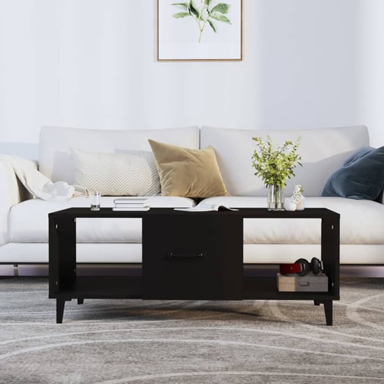Photo of Ebco wooden coffee table with 1 door in black