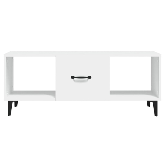 Ebco Wooden Coffee Table With 1 Door In White