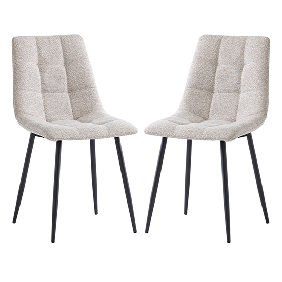 Ebele Olive Fabric Dining Chairs With Black Legs In Pair Furniture in