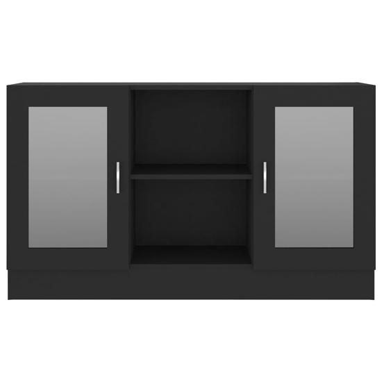 Ebru Wooden Display Cabinet With 2 Doors In Black