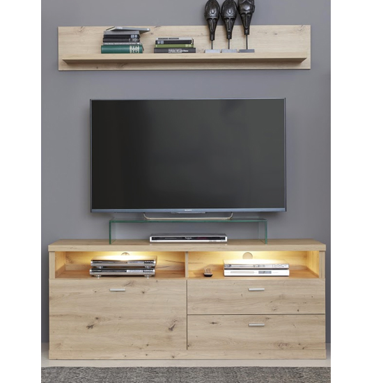 Echo LED Living Room Furniture Set In Artisan Oak_5