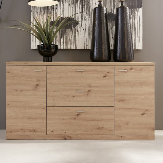 Echo Sideboard In Artisan Oak With 2 Doors And 3 Drawers thumbnail