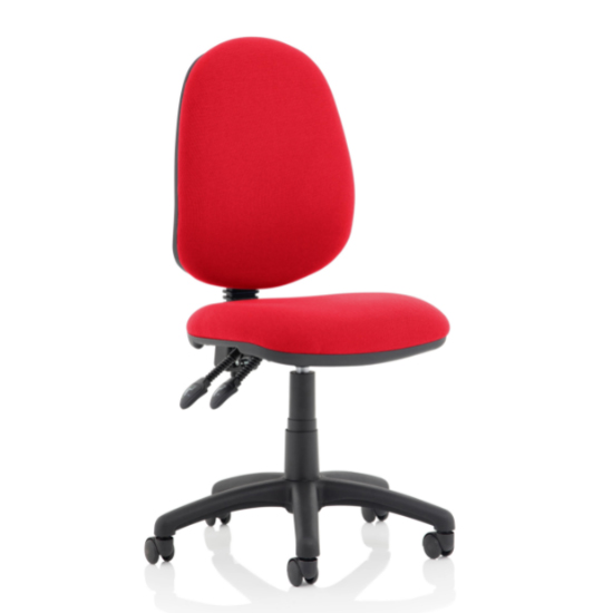 Product photograph of Eclipse Ii Fabric Office Chair In Bergamot Cherry No Arms from Furniture in Fashion