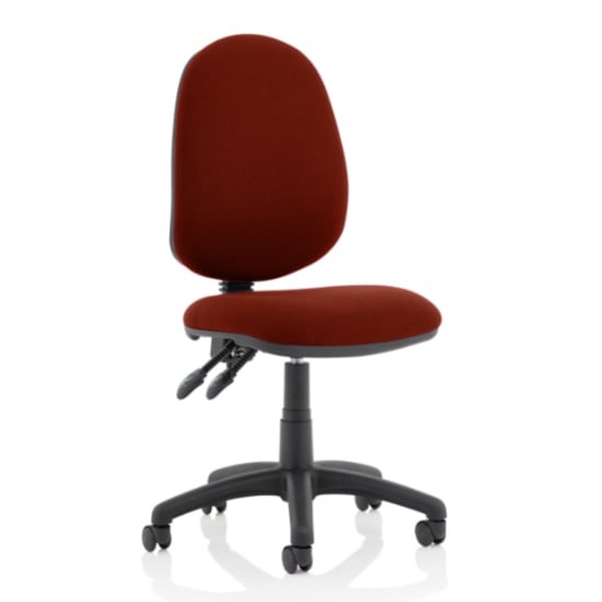 Eclipse II Fabric Office Chair In Ginseng Chilli No Arms
