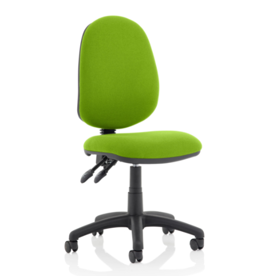 Product photograph of Eclipse Ii Fabric Office Chair In Myrrh Green No Arms from Furniture in Fashion