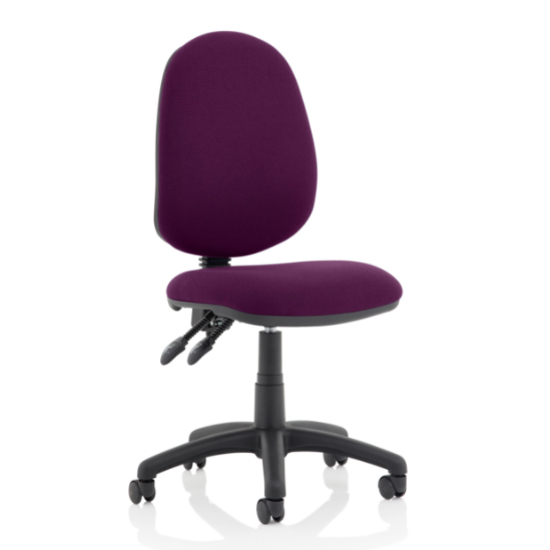 Read more about Eclipse ii fabric office chair in tansy purple no arms