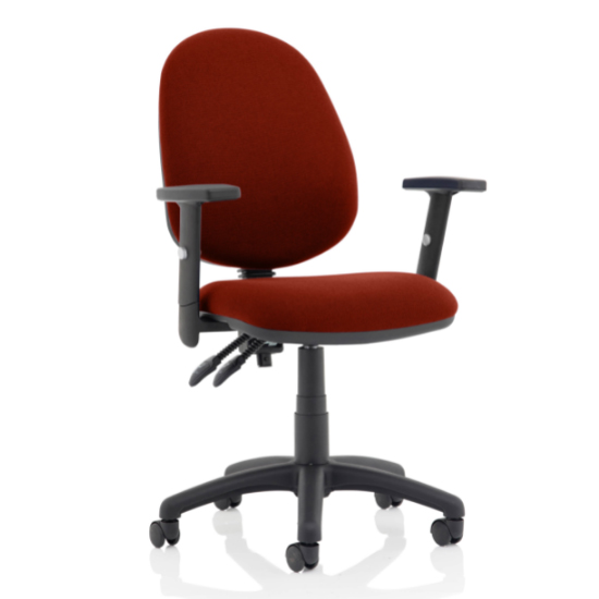 Read more about Eclipse ii office chair in ginseng chilli with adjustable arms