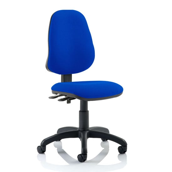 Photo of Eclipse plus ii fabric office chair in blue no arms