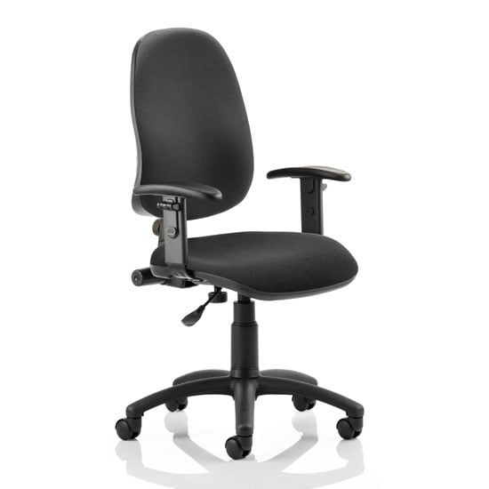 Read more about Eclipse plus i office chair in black with adjustable arms