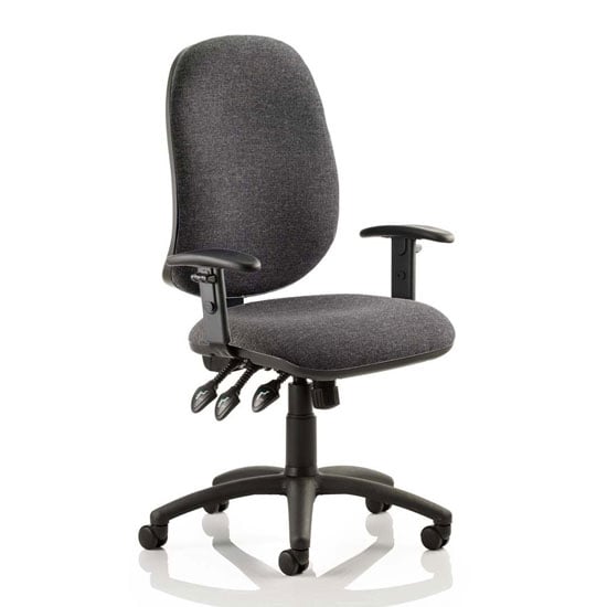 Photo of Eclipse plus xl office chair in charcoal with adjustable arms