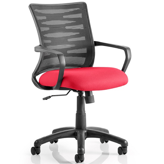 Eclipse Home Office Chair In Cherry With Castors Furniture in Fashion